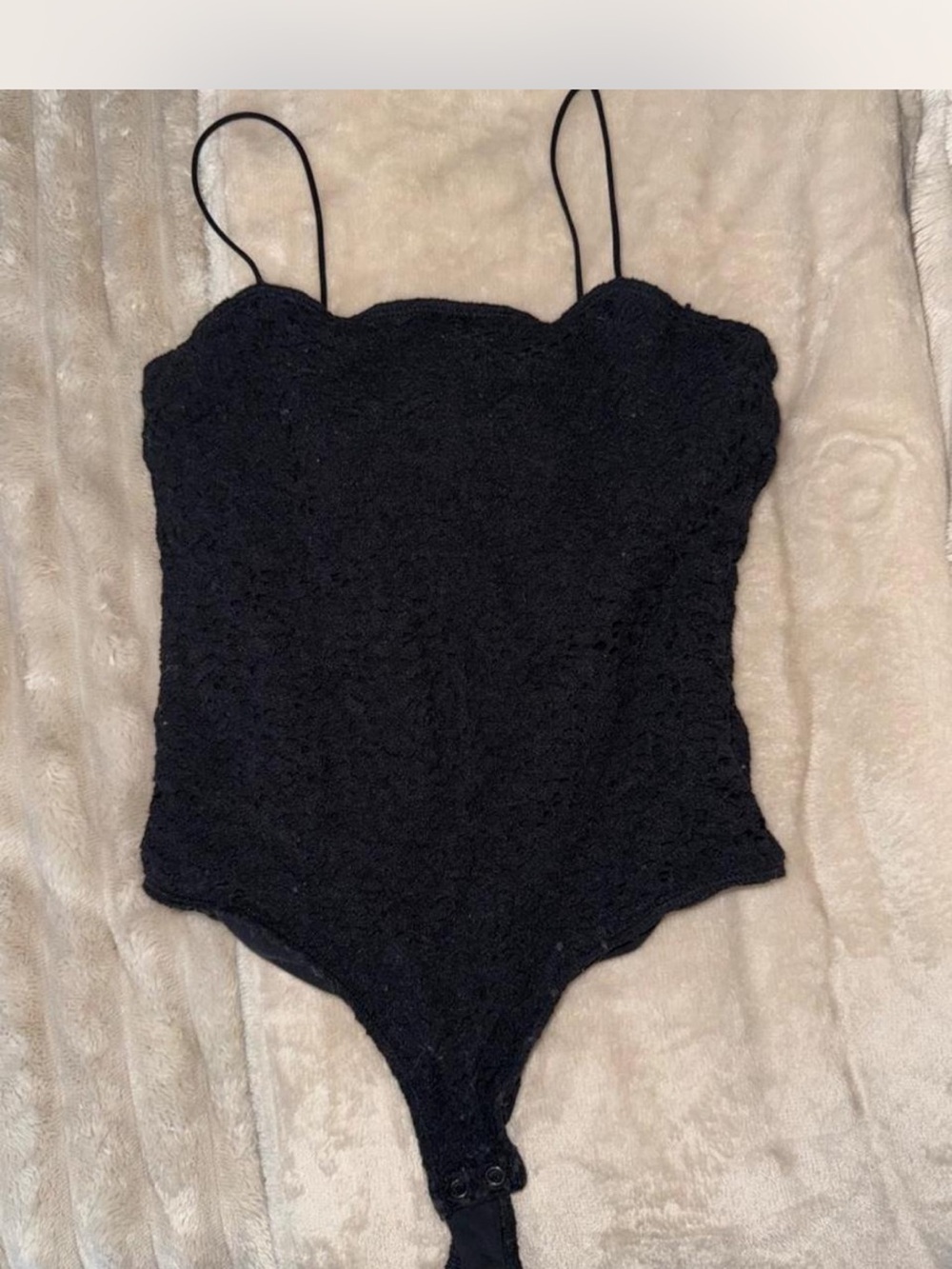 Hollister Black Lace One-Piece Bodysuit